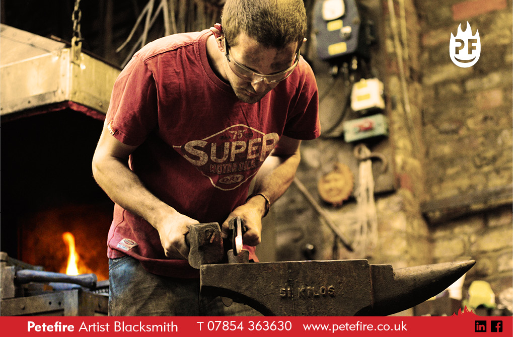 Petefire Artist Blacksmith, Chiswell Green, St Albans, Herts 