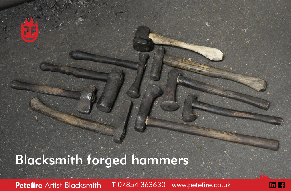 Blacksmith forged hammers