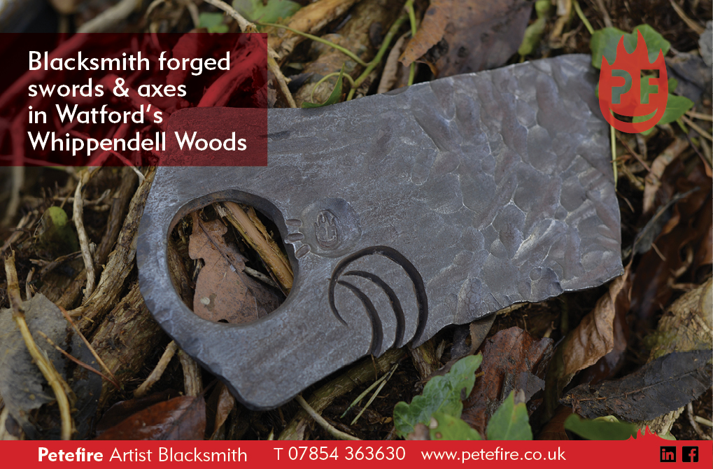 Blacksmith forged steel, Whippendell Woods, Watford