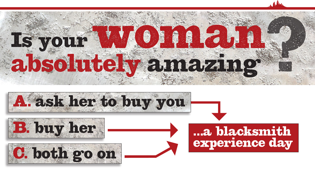 Blacksmith forging experience – Is your woman absolutely amazing?