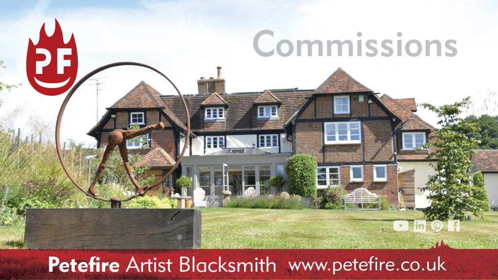 Petefire Artist Blacksmith – The Lady, blacksmith forged sculpture