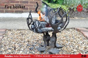 Fire basket, Petefire Artist Blacksmith, Watford, Herts