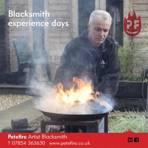 Petefire Artist Blacksmith, Experience Days