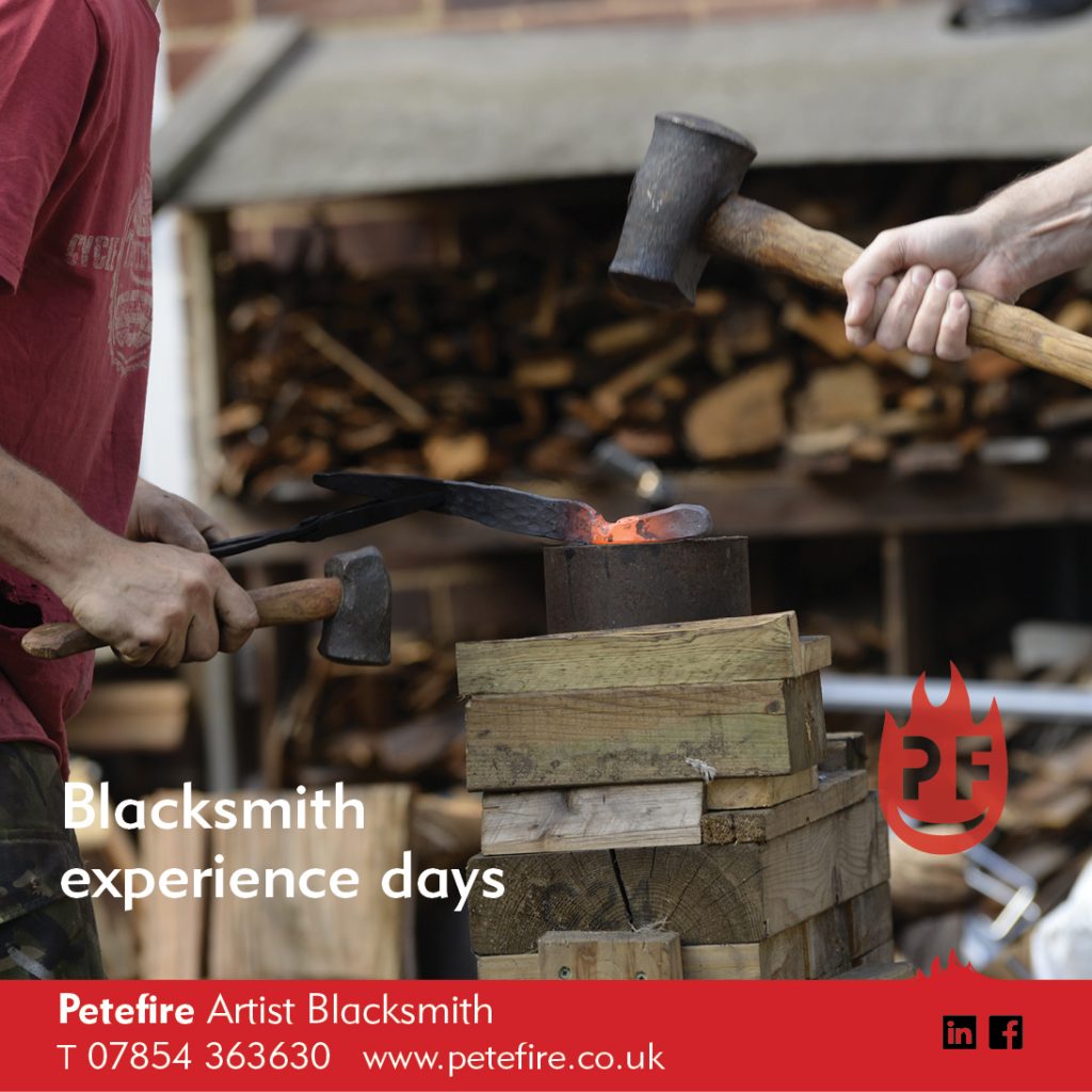 Petefire Artist Blacksmith, Experience Days – for Forged in Fire UK fans