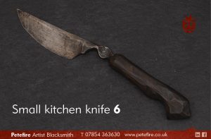 Petefire Artist Blacksmith (Watford): small kitchen knife 6