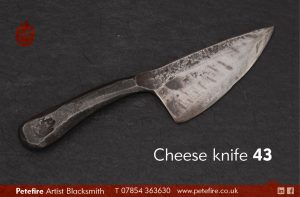 Petefire Artist Blacksmith (Watford) kitchen knives: cheese knife 43