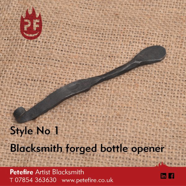 Petefire Artist Blacksmith forged bottle opener