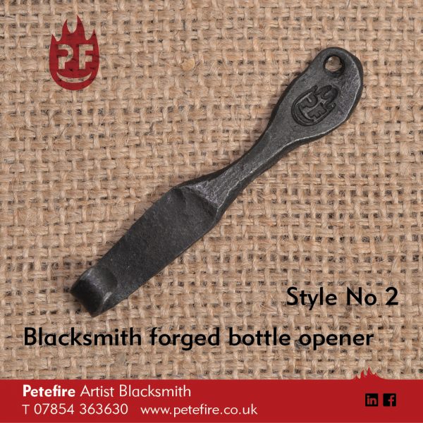 Petefire Artist Blacksmith forged bottle opener