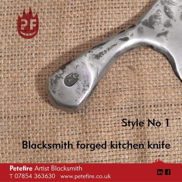 Petefire Artist Blacksmith – hand forged kitchen knife