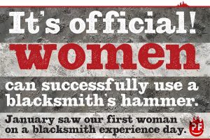 Petefire Artist Blacksmith, 1st experience day woman