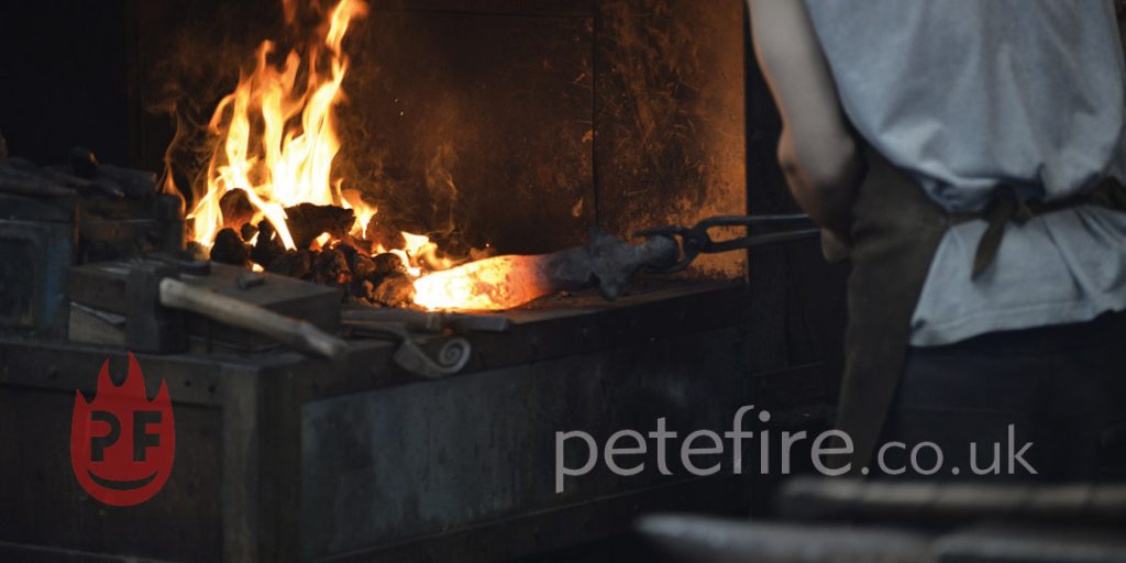 Blacksmith forged commissioned garden sculpture for client in south west Herts, title: The Lady