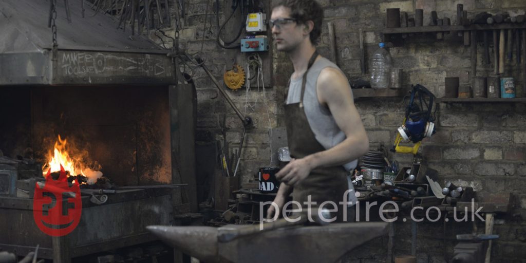 Blacksmith forged commissioned garden sculpture for client in Herts