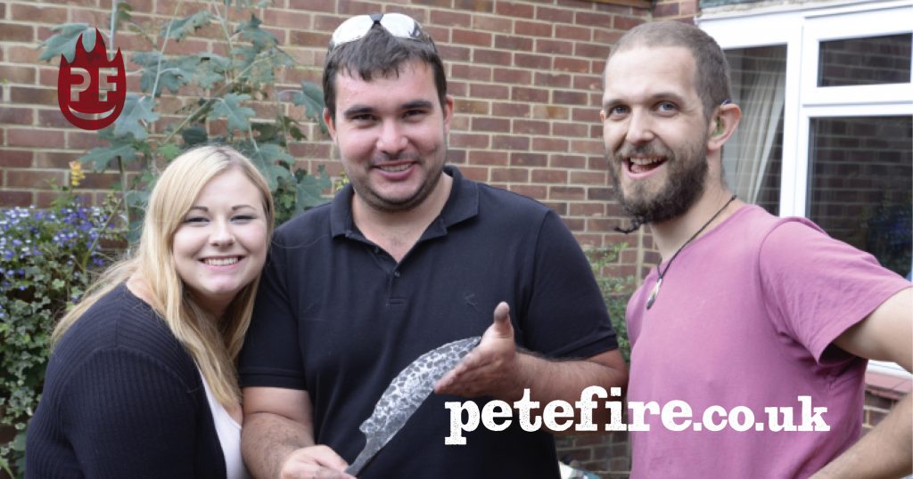 Who would you bring on a Petefire Forging Experience? Here’s a photo from a wife and husband forging experience.