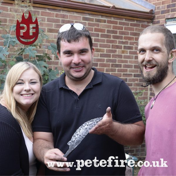 Petefire Blacksmith Forging Experience sample voucher, Herts