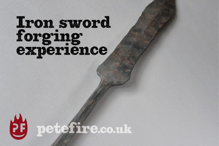 Sword forging experience in the London area by Petefire Artist Blacksmith