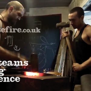 Work Teams Forging Experience from Petefire Artist Blacksmith in St Albans