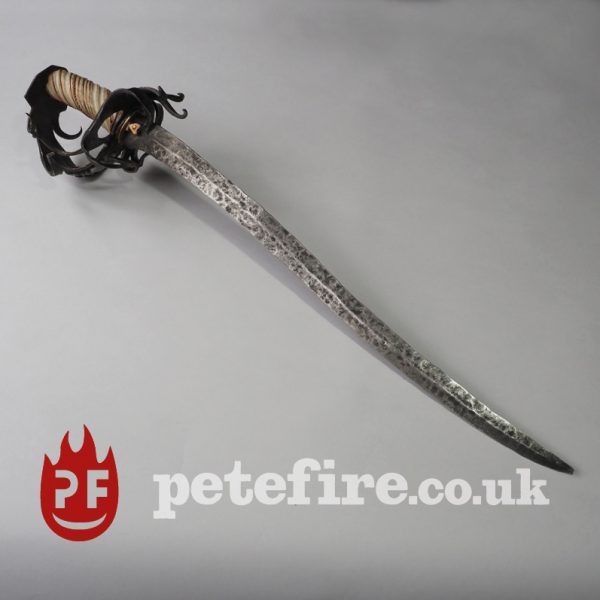 Subtle Rhino genuine hand forged sword by Petefire Artist Blacksmith