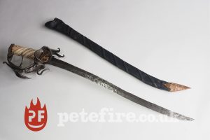 Subtle Rhino genuine hand forged sword by Petefire Artist Blacksmith