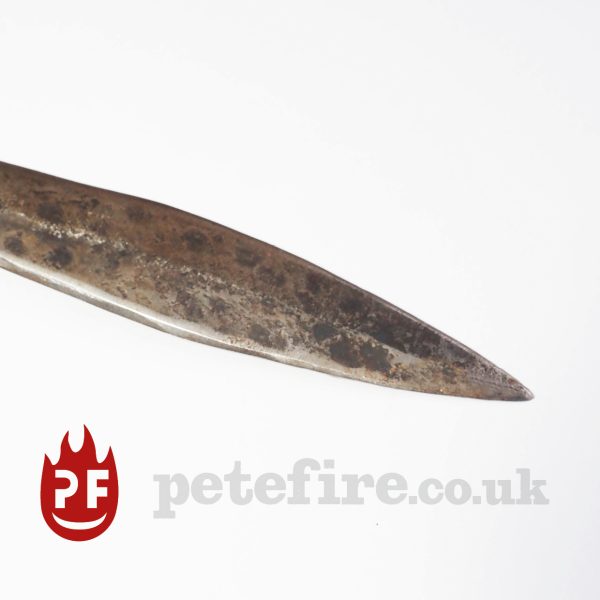 Abbots Twisty 1 hand forged and carved knife Petefire Blacksmith